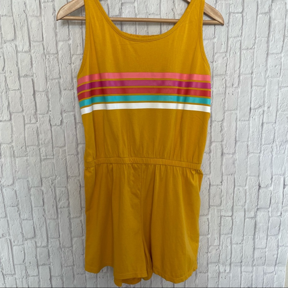 Old Navy Yellow Orange Romper Teen Plus Sz 16 XXL